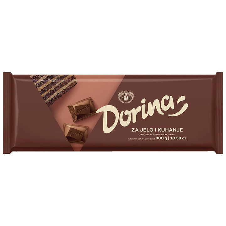 Kras Chocolate Dorina Cooking Bar - Dark (Za Jelo i Kuhanje) (300g)