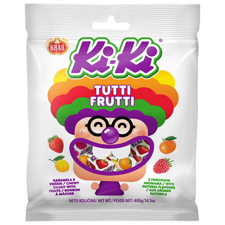 Kras Candy Kiki Fruit Toffee (Tutti Frutti) (400g)