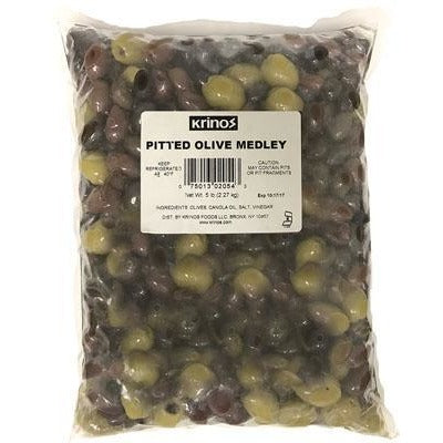 Krinos Pitted Olive Medley (5 lb)  Bulk Bag