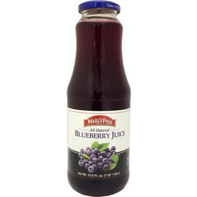 Marco Polo Juice Blueberry (1 Ltr) Glass