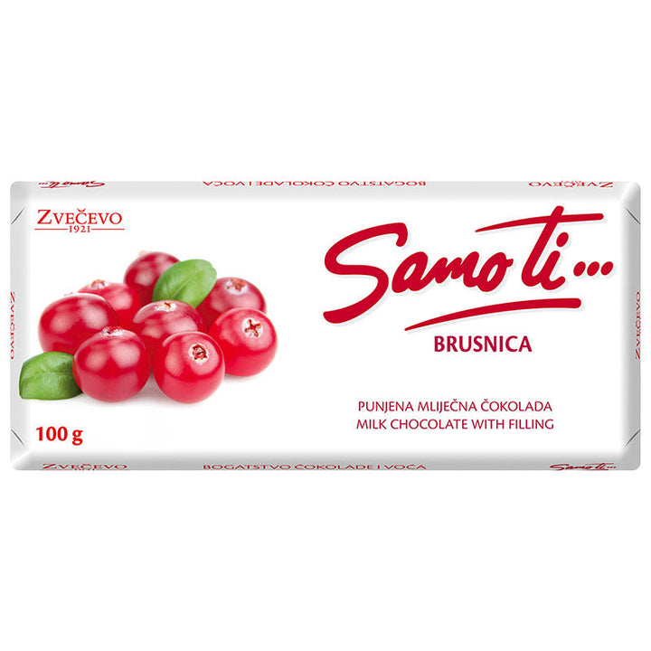 Zvecevo Samo ti Cranberries Chocolate (100g)