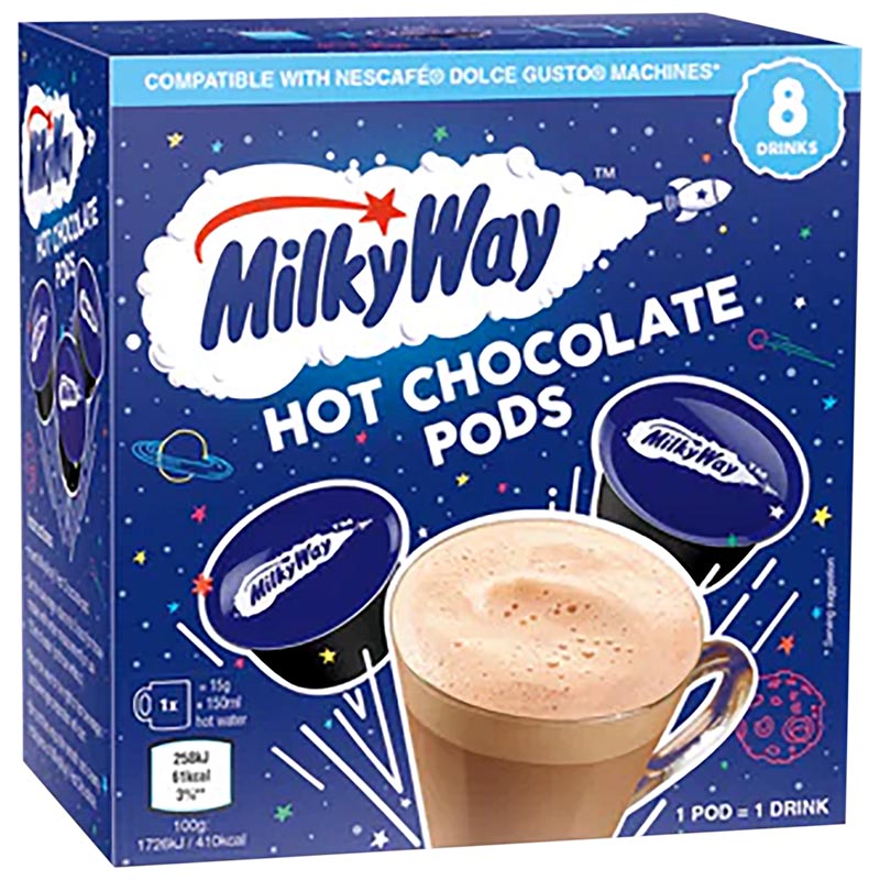 Milky Way Hot Chocolate Dolce Gusto Pods (8pods) Krinos Foods Atlanta LLC