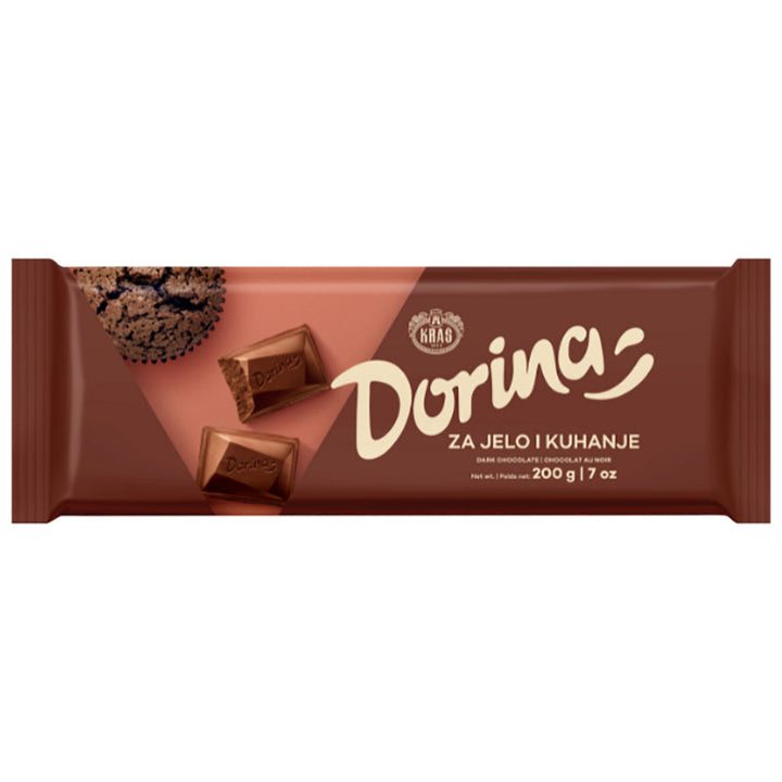 Kras Chocolate Dorina Baking Bar - Dark (200g)