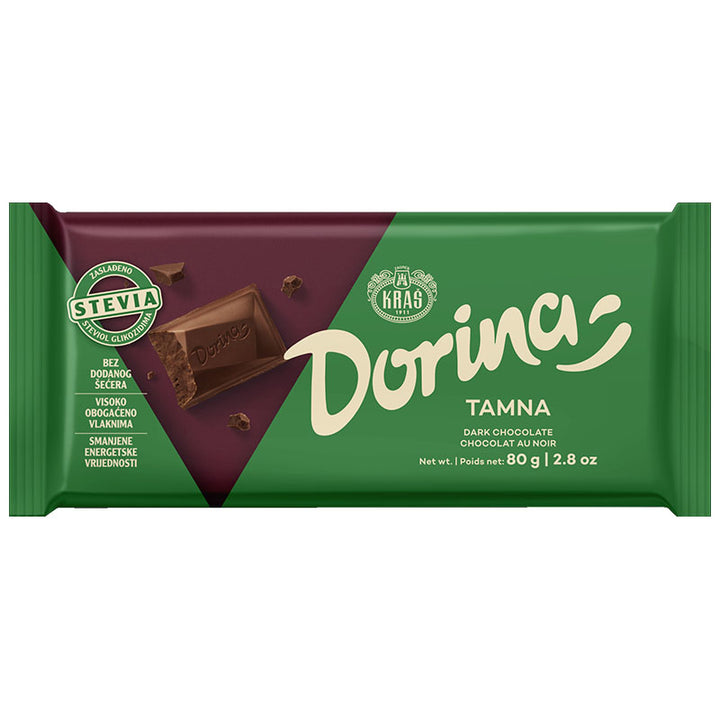 Kras Chocolate Dorina Sugar Free Dark (Tamna w/Stevia) (80g)