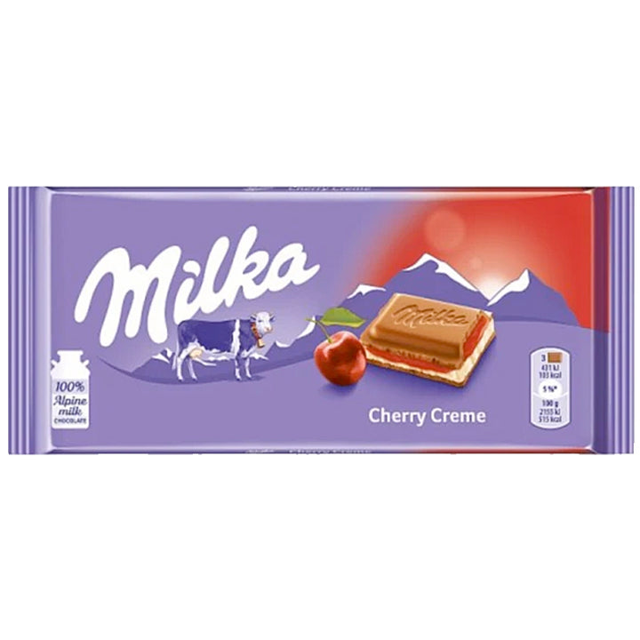 Milka Cherry Chocolate Bar   (100g)
