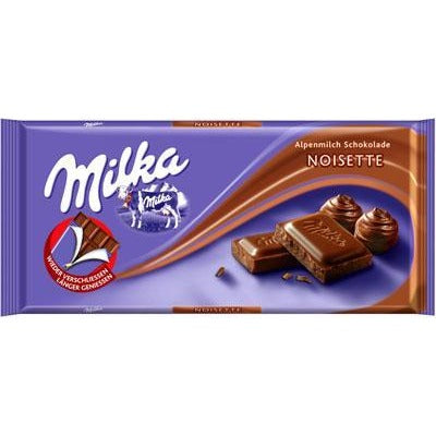 Milka Noisette Truffle Chocolate Bar  (100g)