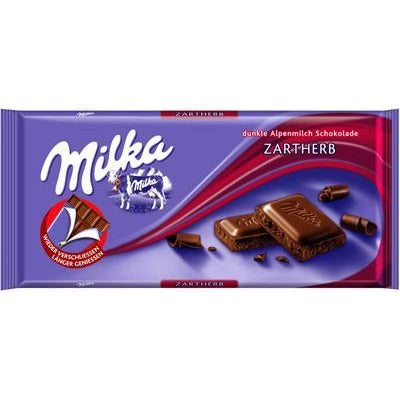 Milka Bittersweet Dark Chocolate Bar (Zartherb)   (100g)