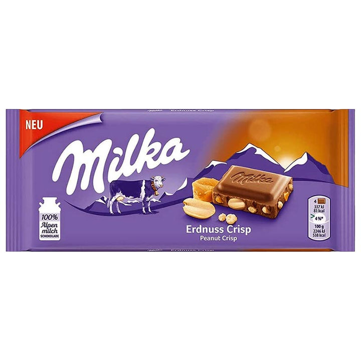Milka Peanut Crispy Chocolate  (90g)
