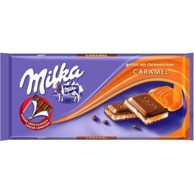 Milka Caramel Chocolate Bar  (100g)