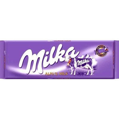Milka Alpine Milk Chocolate Bar  (250g)