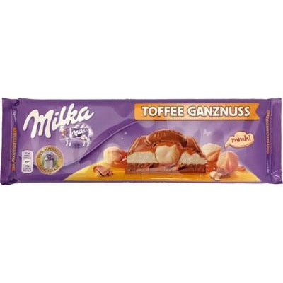Milka Toffee & Whole Nuts Chocolate Bar (Ganznuss)  (300g)