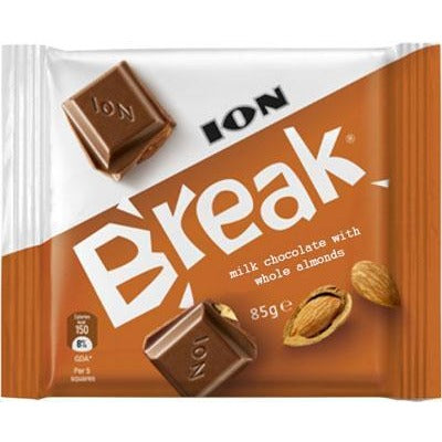 Ion Break Milk Chocolate w/Whole Almonds (85g)
