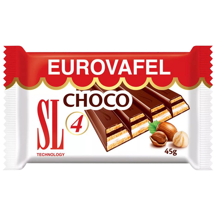 Takovo Eurovafel Biscuit w/Choco Eurocrem (45g) 4-Bars