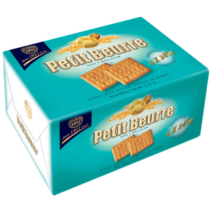 Kras Cookies Petit Beurre Tea Biscuits Blok (960g)