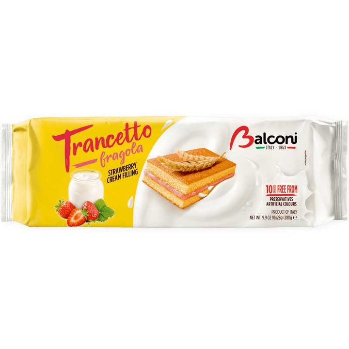 Balconi Sponge Cake Strawberry Trancetto (280g)