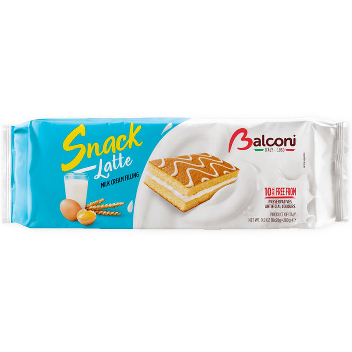 Balconi Snack Sponge Cake w/Milk (280g)