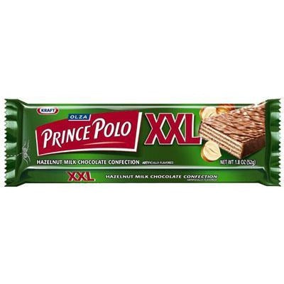Prince Polo XXL Hazelnut w/Milk Chocolate covered Wafer Bar (50g)