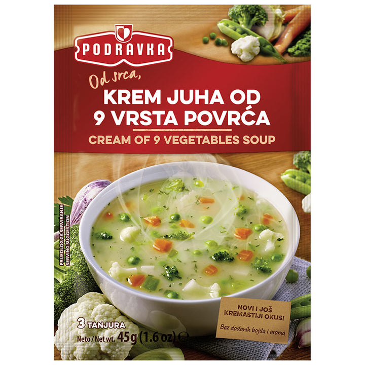 Podravka Soup Cream of 9 Vegetables (45g)