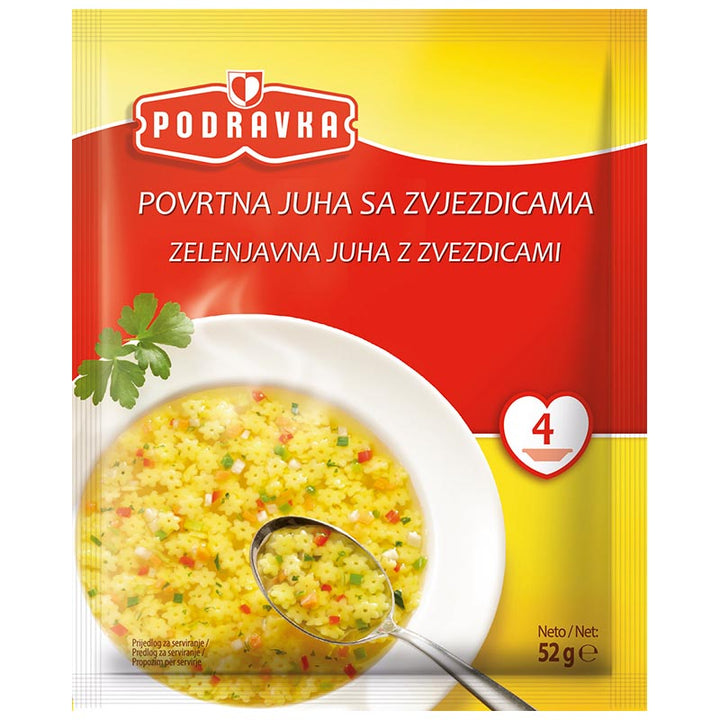 Podravka Soup with Pasta Stars  (52g)