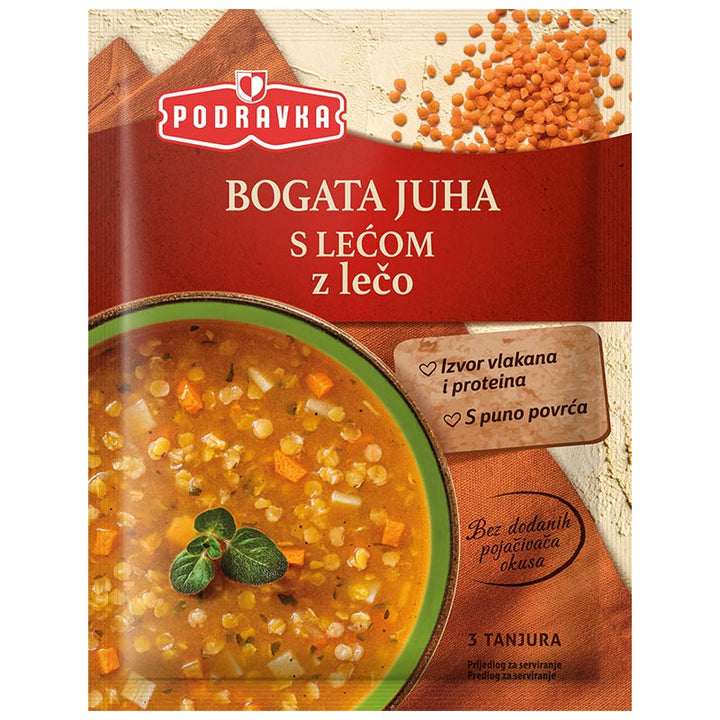 Podravka Hearty Veg. Soup with Lentil (75g)