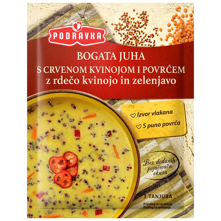 Podravka Hearty Veg. Soup Red Quinoa  (70g)