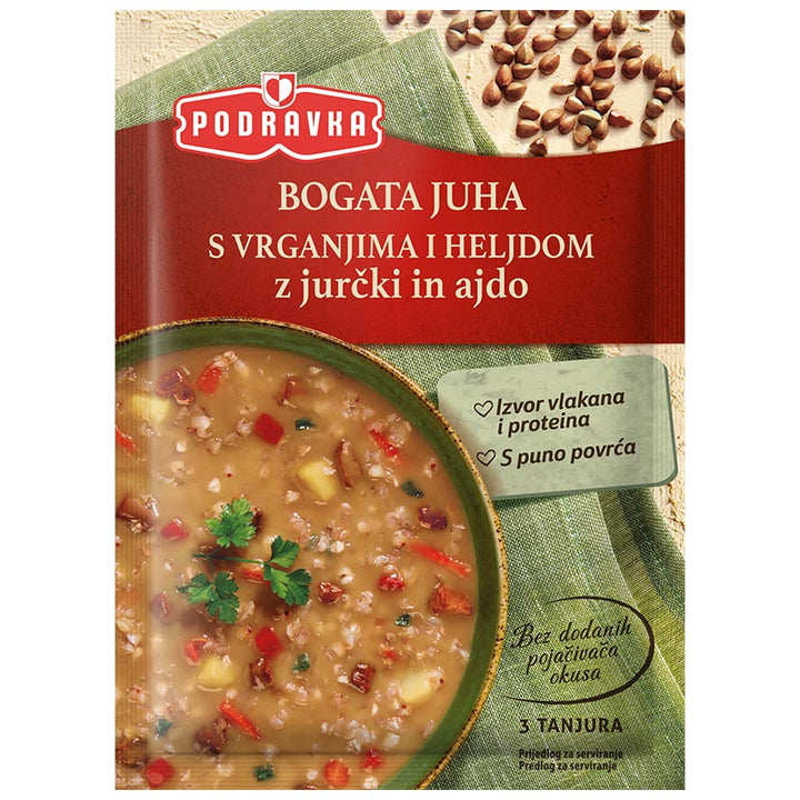 Podravka Hearty Mushroom &  Buckwheat Soup  (70g)