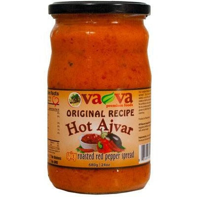 Vava Original Roasted Pepper Spread (Original Hot Ajvar) (680g)
