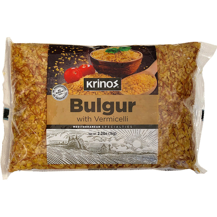 Krinos Grains Bulgur With Vermicelli (1 kg)