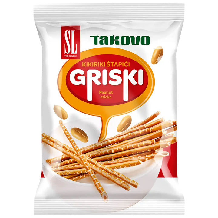 Takovo Peanut Filled Pretzel Sticks (Griski) (150g)