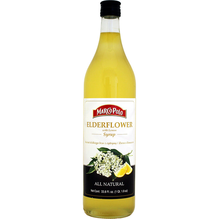 Marco Polo Syrup Elderflower w/Lemon (1 Ltr)