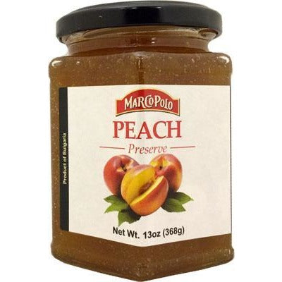 Marco Polo Preserves Peach (13oz) Jar