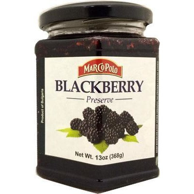 Marco Polo Preserves Blackberry (13oz) Jar