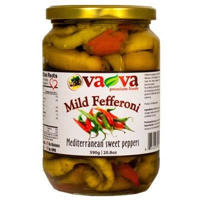 Vava Mild Fefferoni (Mediterranean Sweet Peppers) (590g)