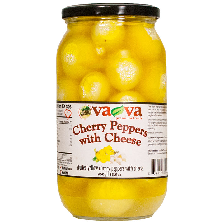 Vava Yellow Cherry Peppers with Cheese (960g)