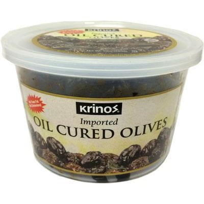 Krinos Olives Oil Cured (10oz) Cup