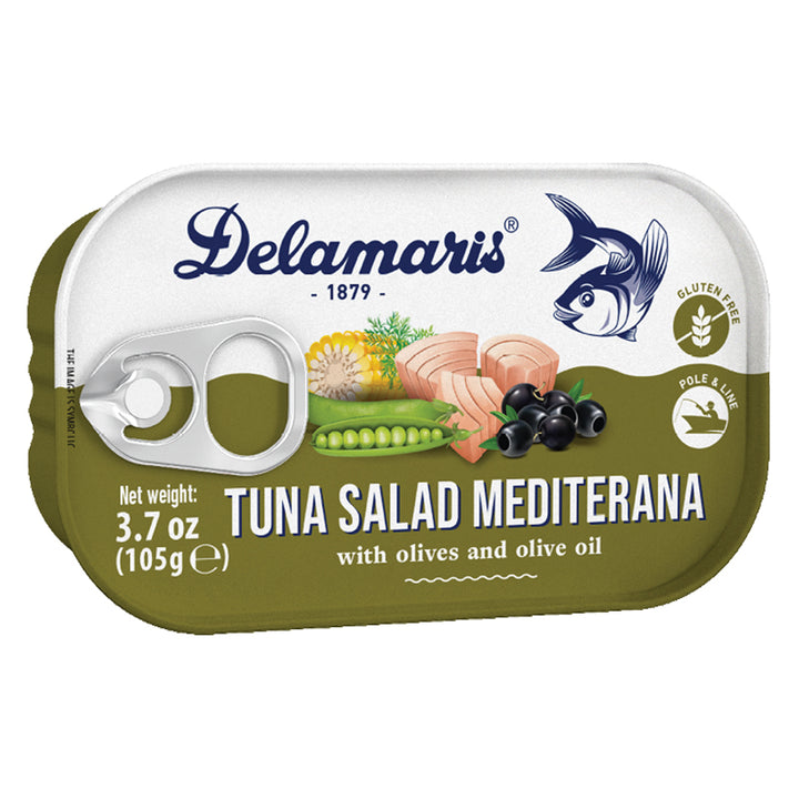 Delamaris Meditarana Tuna Salad with Olives (105g)
