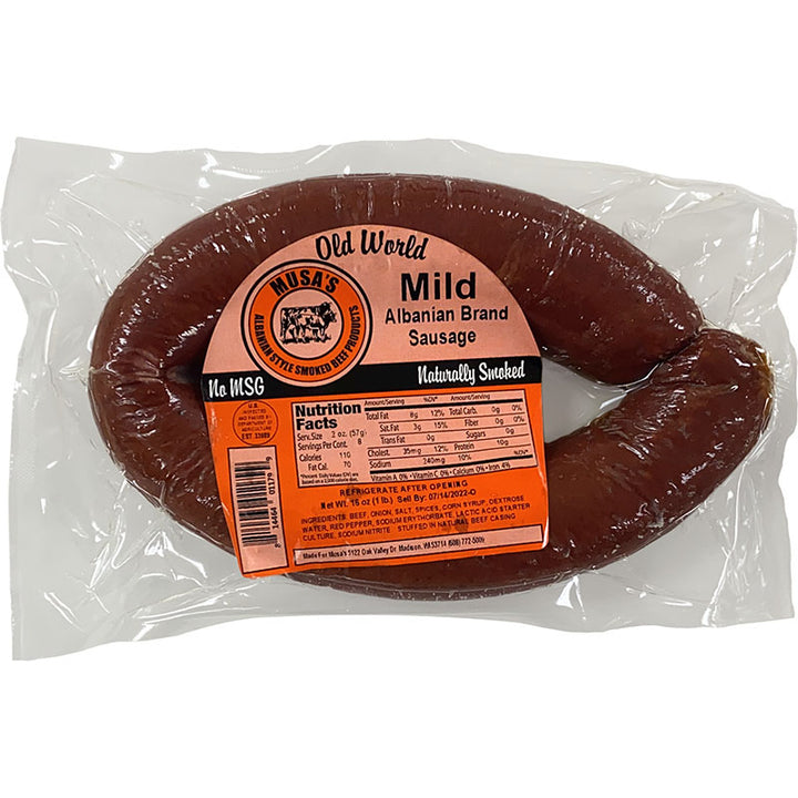 Musa Mild Albanian Sausage  (1lb)