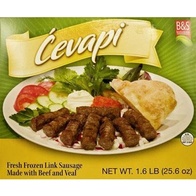Brother & Sister Beef & Veal Link Sausage (Cevapi) (1.6 lbs) Box