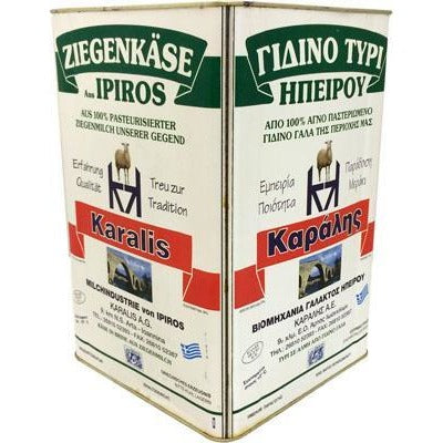 Karalis Greek Feta Cheese w/Goats Milk (12kg) Tin