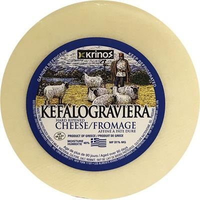 Krinos Cheese Greek Kefalograviera (20Lb)