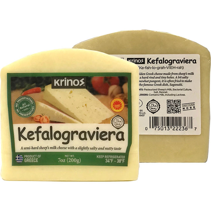 Krinos Cheese Wedges  Kefalograviera (200g)Pcs