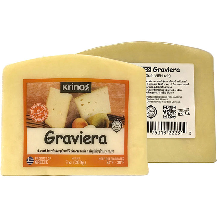 Krinos Cheese Wedges Graviera (200g)Pcs