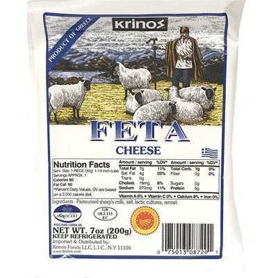 Krinos Cheese Greek Feta (200g) Vac-Pak