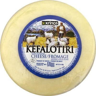 Krinos Cheese Greek Kefalotiri (1kg) 2Lbs