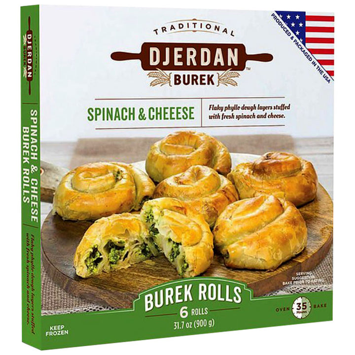 Djerdan Burek Spinach & Cheese 6 rolls (900g)
